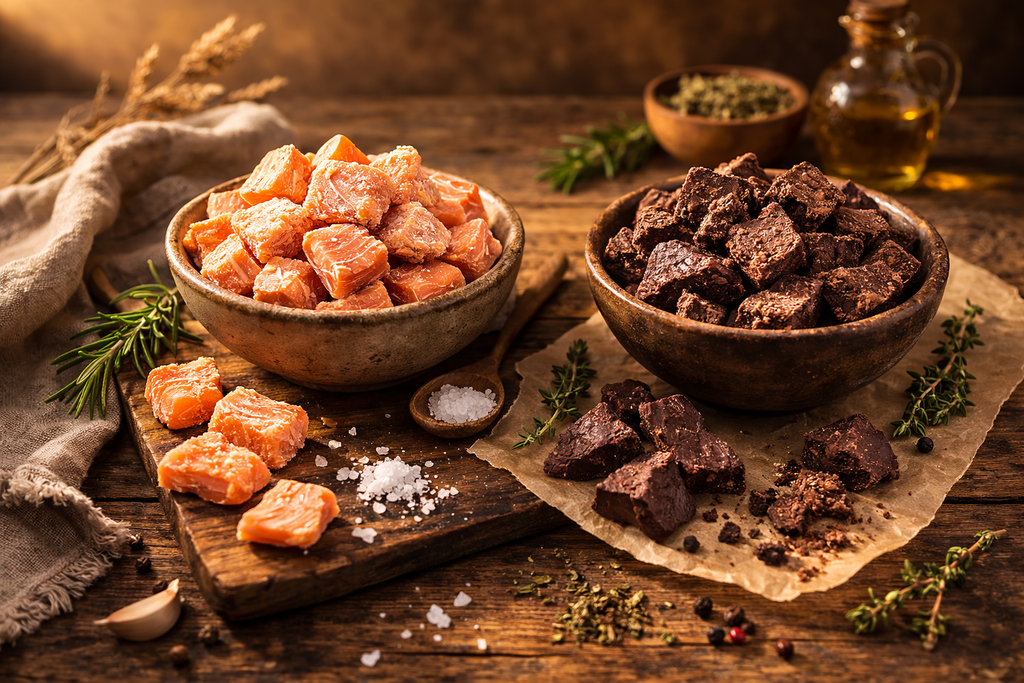 Salmon and Beef freeze Dried Treats